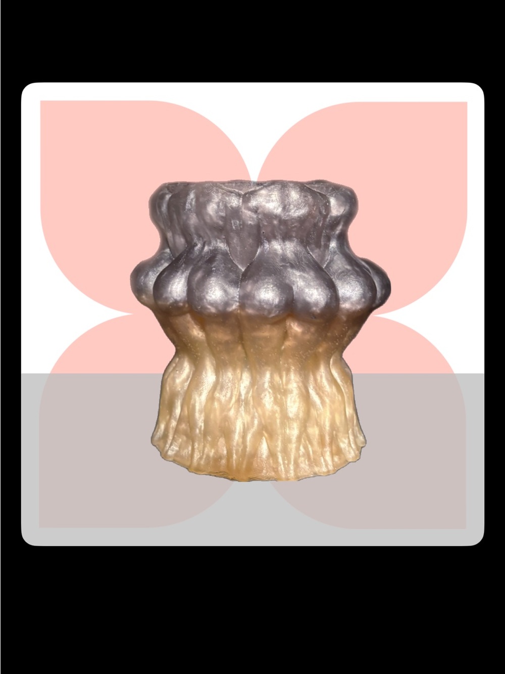 🍑NWT Feminine Body-Positive Handmade Artistic Brush Holder, Planter, Flower Vase